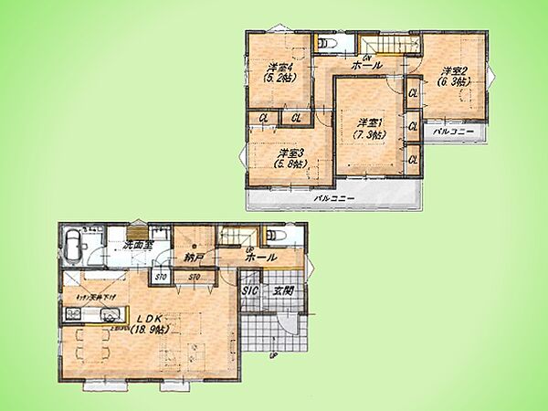 間取りを拡大表示