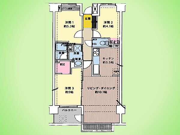 間取りを拡大表示