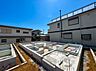 外観：住宅の基礎工事が進行中の現場写真