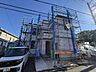 外観：建築中の戸建て住宅の外観