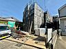 外観：建築中の戸建て住宅の外観