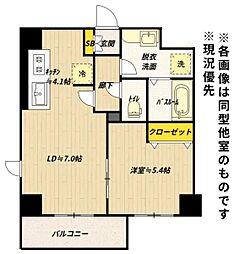 メゾン・プティシエル 1LDKの間取図画像