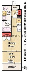 アクサス東京ウエスト練馬 1DKの間取図画像