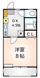 サンハイツ・ムカサ 1DKの間取図画像