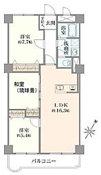 パレ・ドール西八王子 2SLDKの間取図画像