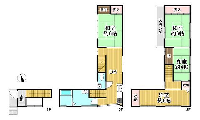 間取り 京都市山科区日ノ岡一切経谷町