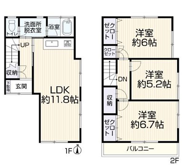 間取りを拡大表示