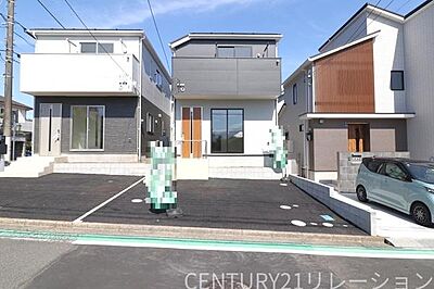 外観：現地完成済みにつき、お客様のご都合で見学いただけます。お気軽にお問い合わせください。