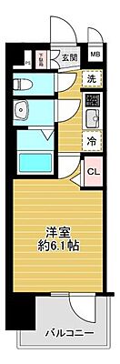 間取り プレサンスOSAKA東成中本ハーヴィル 7階/-
