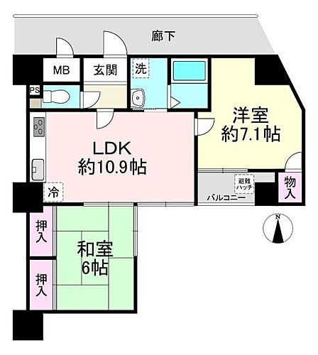 間取り・2LDK!