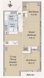 ジークレフ三田 3LDKの間取図画像