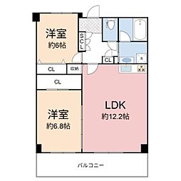 間取図画像 2LDK
