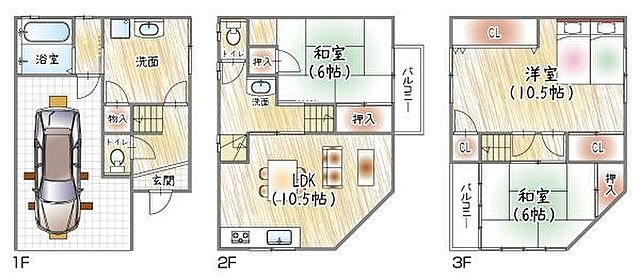 間取り 大阪市城東区今福南2丁目