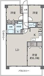 レックスコート都島 3LDKの間取図画像