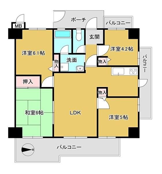 間取りを拡大表示