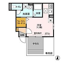 ダッシュコート 102 ｜ 千葉県松戸市稔台３丁目（賃貸アパート1R・1階・23.82㎡） その2