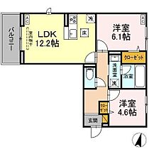 Scarlet Ｃ  ｜ 千葉県松戸市五香西３丁目（賃貸マンション2LDK・1階・54.59㎡） その2