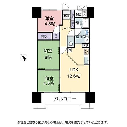 3LDK 間取り