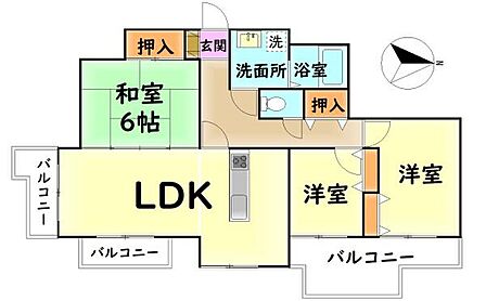 3LDK 間取り
