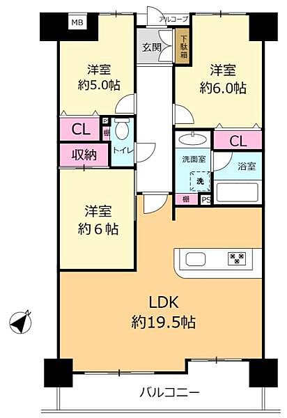 間取りを拡大表示