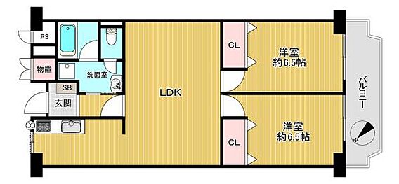 【間取り】陽当...
