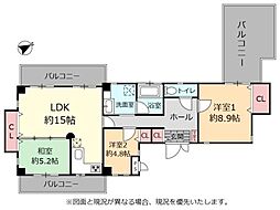 コートヴィレッジ山下町 3LDKの間取図画像