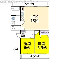 bliss2 205 ｜ 滋賀県長浜市南高田町（賃貸マンション2LDK・2階・56.25㎡） その2