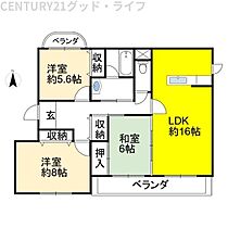 Losange(ロザーンジュ） 201 ｜ 滋賀県長浜市八幡東町（賃貸マンション3LDK・2階・79.28㎡） その2