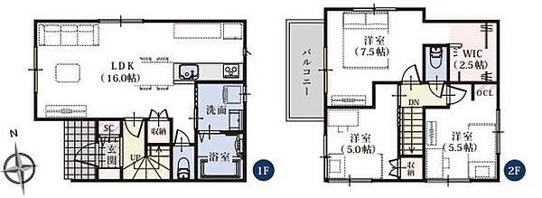 間取りを拡大表示
