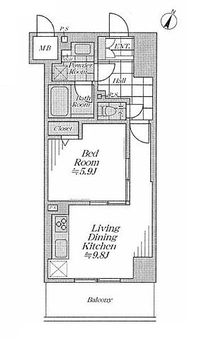 間取り 横浜市中区万代町3丁目