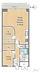 間取図画像 1SLDK