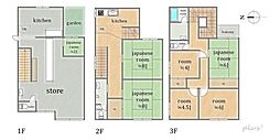 右京区太秦森ケ前町　店舗付中古戸建