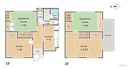 右京区嵯峨苅分町　中古戸建 4Kの間取り