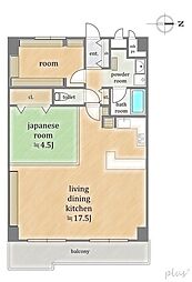 梅津グランドハイツ 2LDKの間取り