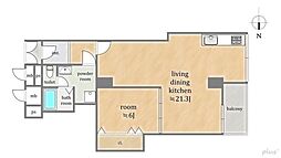 間取図画像 1LDK