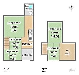 中京区西ノ京池ノ内町　中古戸建 5Kの間取り