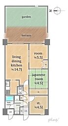 間取図画像 2SLDK