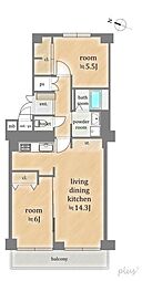 間取図画像 2LDK