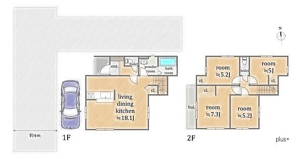 間取りを拡大表示