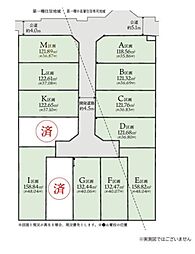 座間市東原3丁目2期　建築条件なし売地　D区画