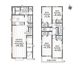 大和市西鶴間6丁目 新築分譲住宅 C号棟