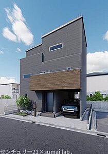 外観：【3階建て】4SLDK、土地建物セット価格：2、980万円、建物面積：約105.48ｍ2