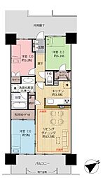 PROUD宇都宮 3LDKの間取図画像