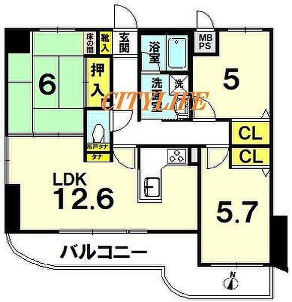 間取りを拡大表示