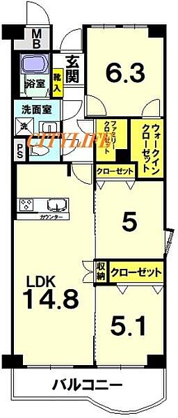 間取りを拡大表示