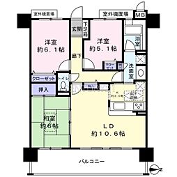 間取図画像 3LDK