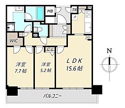 ライオンズマンション大阪スカイタワー 2LDKの間取図画像