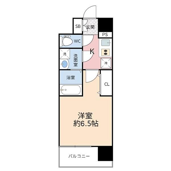 ファーストフィオーレ難波クレシア 1106｜大阪府大阪市浪速区日本橋東１丁目(賃貸マンション1K・11階・23.01㎡)の写真 その2