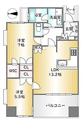 アスティミア御池東洞院通 2LDKの間取図画像