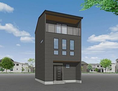 外観:3階建プランの外観イメージパース 外観:3階建プランの外観イメージパース